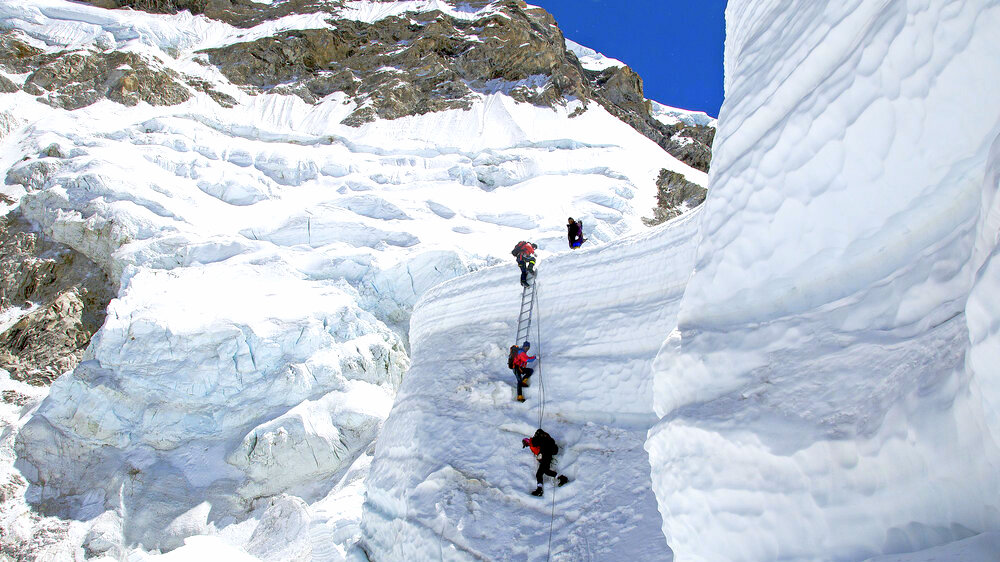 Khumbu Ice Fall in everest
