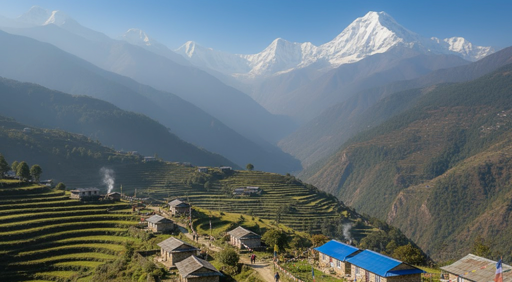 Annapurna Circuit route villages along the trails(1)